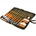 1PCS Canvas Painting Brush Storage Wear  resistant Pen Pouch and Water Chalk Pouch Can Hold 20 brushes Convenient Storage